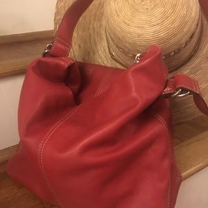 👛FOSSIL Leather Tote Bag